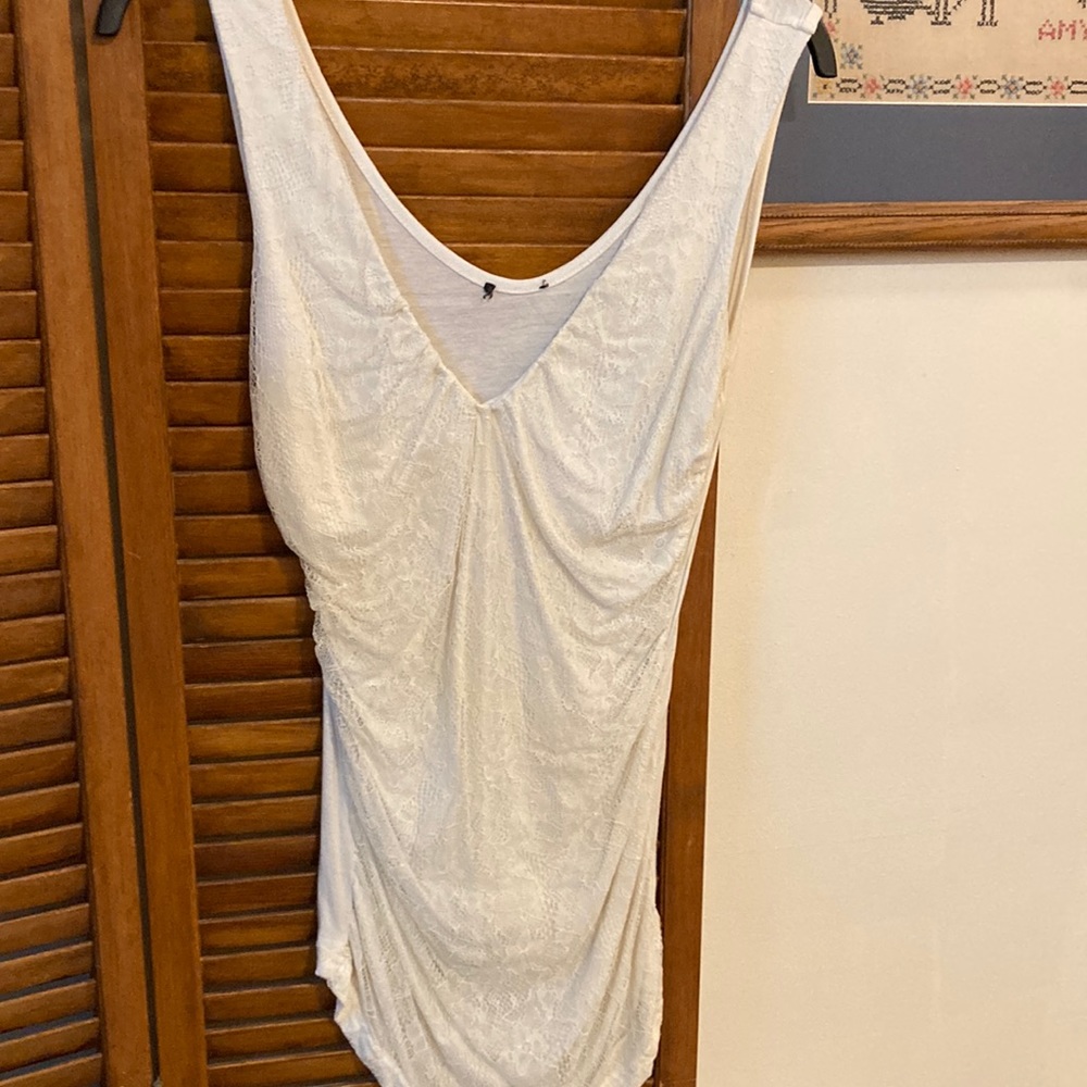 Bebe Lace Tank Top